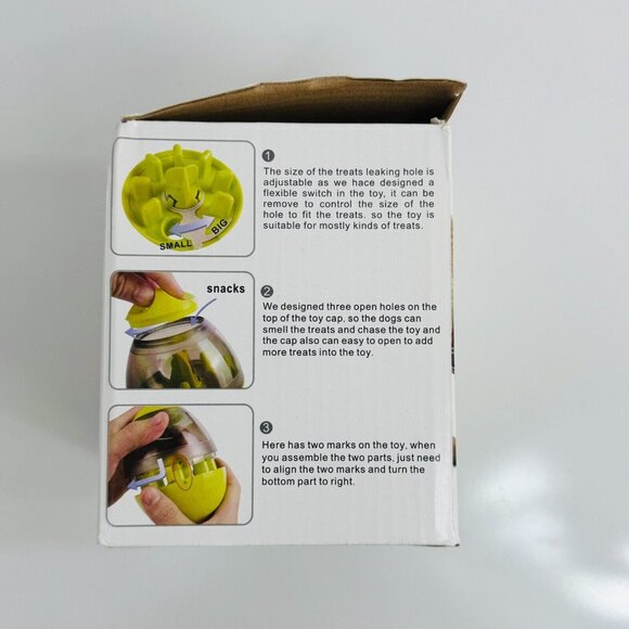 Eating Sport Dog Treat Dispensing Toy for Dogs & Cats 5" High x 4" Round NIB - Picture 3 of 5